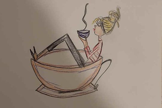 Ragazza nella tazza — Featured image